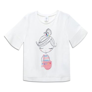 Imagem de Camiseta Infantil GAP Monkey Purse Feminina-Feminino