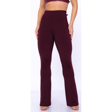 Imagem de Calça Flare Flanelado Suplex Peluciado Antifrio Quentinha Wolfox-Feminino