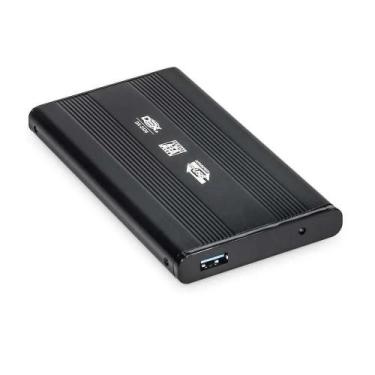 Imagem de Case Gaveta em Aluminio para HD 2.5 Notebook SATA x USB 2.0 Preta - Ex
