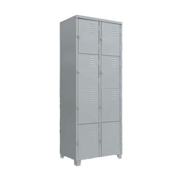 Imagem de Armário Roupeiro De Aço Guarda-Volume Locker Vestiário 8 portas pequen