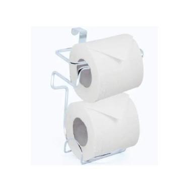 Imagem de Suporte Duplo De Papel Higiênico P/ Caixa Acoplada Banheiro - passerin