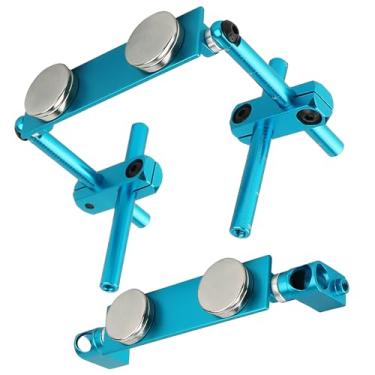 Imagem de Pothyes RC Magnetic Body Post Stealth Invisible Body Shell Mount Column Kit Compatible with HSP Sakura D3 XIS Himoto HPI Tamiya TT-01 TT-02 1/10 RC Touring Car Drift Car (Blue)