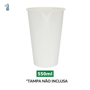 Imagem de Copo de Papel Branco 550ml c/ 50un - GP