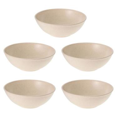 Imagem de 5un Tigela bowl 700ml salada petiscos Bege 17cm - Evo