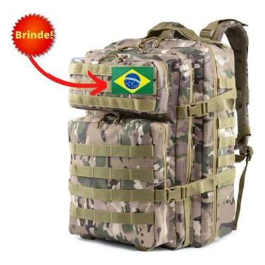 Imagem de Mochila Militar Tática Masculina Feminina Grande 50 Litros - GN, Camuf