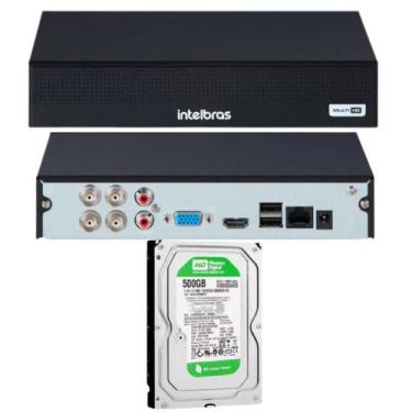 Imagem de Dvr Intelbras Gravador Full Hd Mhdx 3004-c 4 Canais Multi Hd C/HD 500G