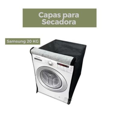 Imagem de Capa secadora samsung 20kg impermeável flex - Capas Flex, PRETO