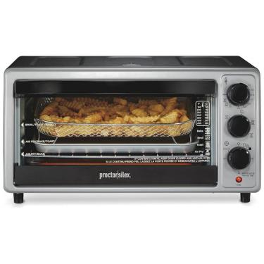 Imagem de Forno Elétrico 6L Torradeira Air Fryer com 4 Funções, 110V, Proctor Silex 31275, Cinza
