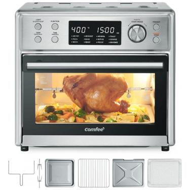 Imagem de Forno Elétrico de Bancada 12 em 1 com 26 Litros de Capacidade e Função AirFyer, 110V 1600W, COMFEE