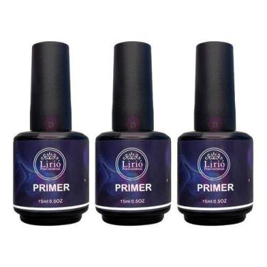 Imagem de Kit 3 Primer Lirió Unhas Gel Acrigel Fibra Led Uv Porcelana - Não Info