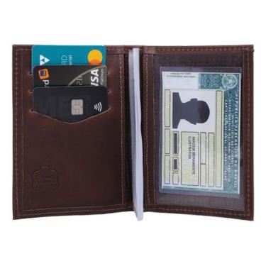Imagem de Carteira Masculina  Slim Porta Cartao  Em Couro Legitimo 006 - ROMORO,