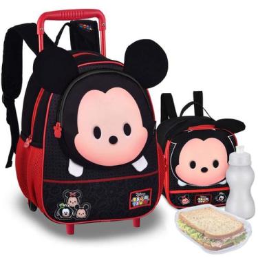 Imagem de Kit Mochila Lancheira Pets Disney Tsum Tsum Licenciada Lançamento - Cl