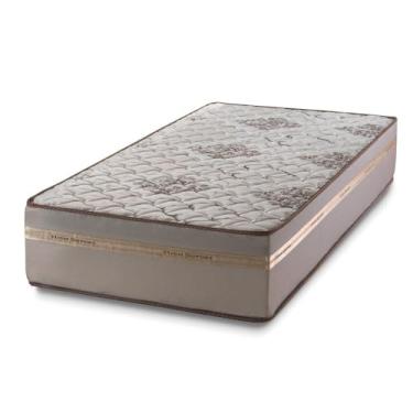 Imagem de Colchão Espuma D33 One Face Millenium Branco/Bege Hellen - Suporta até 120kg por pessoa (Solteiro)