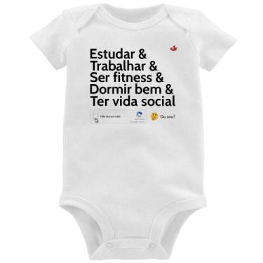 Imagem de Body Bebê Não sou um robô... ou sou - Foca na Moda, Branco, P