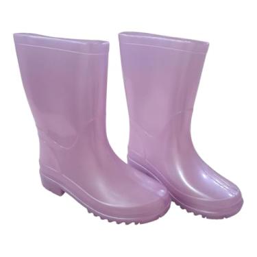 Imagem de Bota Galocha Infantil Pampili Lulu Glee Cintilante Rosa Bebe (Rosa Bebe, BR, Criança de 9 a 12 anos, Numérico, P, 33)