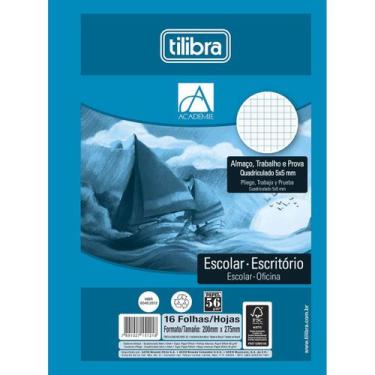 Imagem de Almaço Quadriculado 5x5mm Académie 16 Folhas - Academie, Única, Único