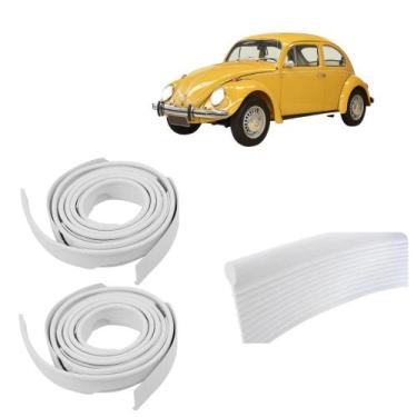 Imagem de Par Galão Debrum Do Paralama Tras Fusca 59 A 96 Branco - UN / 2 F103 -