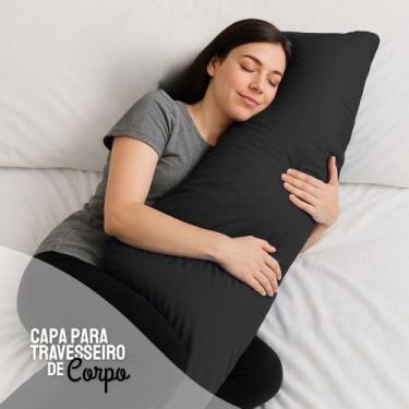 Imagem de Capa p/ Travesseiro de Corpo Impermeável 50x140cm Com Zíper Coloridas 