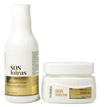 Imagem de Kit Sos Loiras Hobety Shampoo 300Ml+Máscara 300G - Hobety Profissional