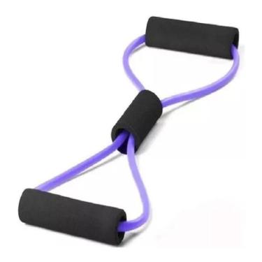 Imagem de Kit 2 Elasticos Extensores Exercicio Academia Casa - Roxo