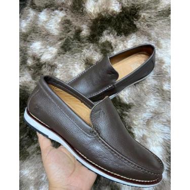Imagem de Sapato Social Mocassim RA Loafer Casual Couro Legítimo Passo Leve Conf
