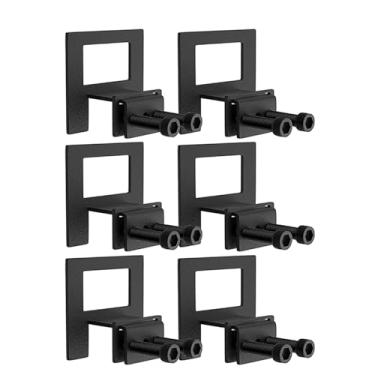 Imagem de 6 peças de juntas de colchão antiderrapantes, preto ajustável, suporte de colchão, prendedor de colchão para moldura de cama de metal (estilo 1)