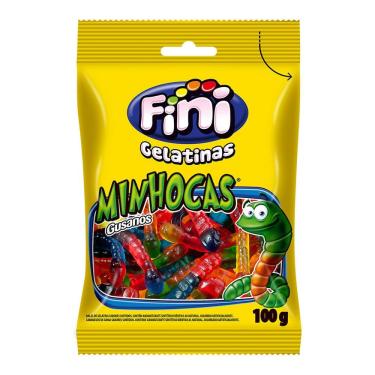 Imagem de Balas de Gelatina Fini Minhocas 100g