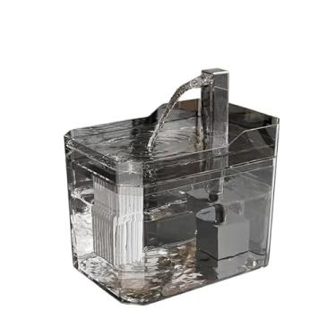 Imagem de Bebedouro Automático para Gatos e Cães – 1,5L, Filtro Incluso, Design Luxuoso (TRANSPARENTE)