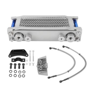 Imagem de aqxreight Substituição do Kit de Resfriador de óleo de Motocicleta para Macaco 50ml a 110ml Compatível Com Kayo Apollo Bosuer Xmotos Alumínio de Alumínio (Azul)