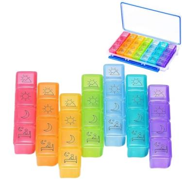 Imagem de Porta Comprimidos Semanal Grande, Organizador de Remedios, Caixa Organizadora de Pílulas com Estojo, Porta Medicamentos Viagem Destacável | Premium InoVibes