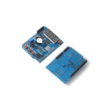 Imagem de Kit de módulo de escudo de aprendizagem base de desenvolvimento de expansão multifuncional Arduino UNO R3