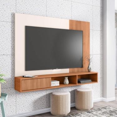 Imagem de Painel Para TV até 55 Polegadas Marrom Mine Caemmun