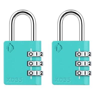 Imagem de Fechadura combinada Zarker XD35, cadeado de 3 dígitos, armário de giná