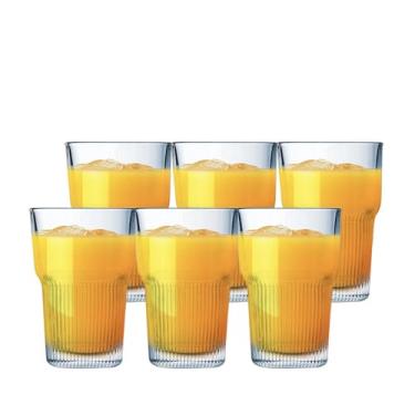Imagem de Arcoroc, Jogo de Copo Starline Alto, Kit de Copo de Vidro Temperado Empilhável 6pcs, 420ml