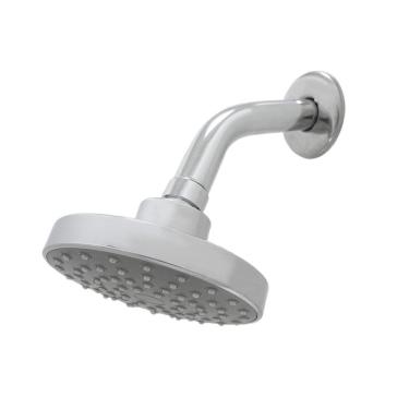 Imagem de Chuveiro Ducha Fria Parede Rubi Soft Articulável Redondo Cromado Aquecimento à Gas Ou Solar