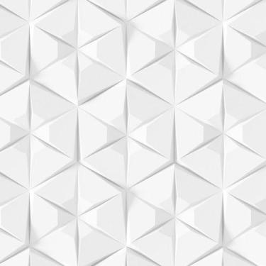 Imagem de Papel De Parede 3D Triangulo Hexagano Adesivo Lavavel Sala - LRP