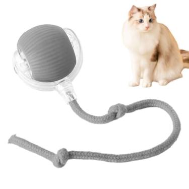 Imagem de Brinquedo Interativo Elétrico Automático para Gatos - Inteligente de Auto-Toque Estimular o Instinto Caça do Gato Ligar Desligar 3 Modos Operação Ativação por Ação Recarregável Evita Enroscar em Canto