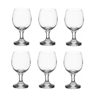 Imagem de Jogo 6 Taça Água Suco Refrigerante 320ml Vidro Restaurante - Nadir Fig
