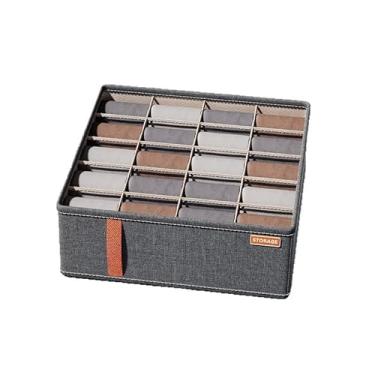 Imagem de ULTWAT Organizador de roupas íntimas para armário de quarto, meias, sutiãs, caixas de armazenamento de roupas, guarda-roupa, organizador de calças, meias (20 grades)