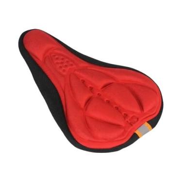 Imagem de Capa De Selim De Bicicleta Com Almofada Larga De Gel 3D Confortável E 