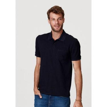 Imagem de Camisa Polo Básica Masculina Manga Curta - Hering, P, Azul marinho