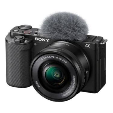 Imagem de Câmera Sony Zv-E10 Mirrorless Kit Com Lente 16-50Mm (Preta)