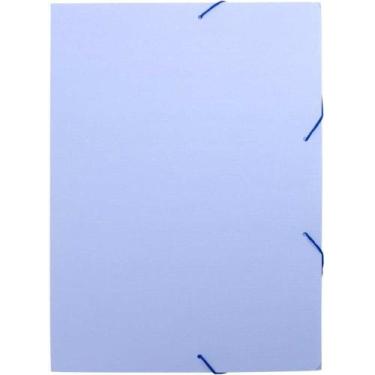 Imagem de Pasta Aba Elástica Plástica Oficio Serena Azul Pastel 10un - Dello