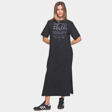 Imagem de Vestido Colcci Midi Logo, Preto, P