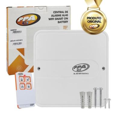 Imagem de Central De Alarme Para Comércio Casa Wifi Ppa Lítio AL40 Zonas