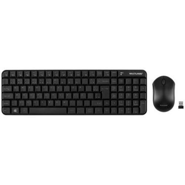 Imagem de Teclado & Mouse sem Fio 2.4GHZ Multimidia USB Preto TC183 - Multilaser