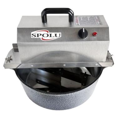 Imagem de Mexedor Elétrico SPL408 8L Misturador Profissional Pás Silicone Estrutura Aço Inox Bivolt Inox Spolu