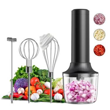Imagem de Batedeira de Mão Sem Fio PowCube MixgoII 4 Velocidades 300 ml