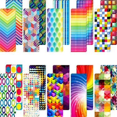 Imagem de Marcadores de livro laminados, marcadores ópticos, marcadores de livro coloridos criativos para professores, estudantes, crianças, sala de aula, escritório, artigos de papelaria (100)