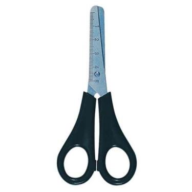 Imagem de Tesoura Escolar Inox 130mm Cabo Preto 4123